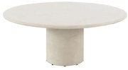 4 Seasons Outdoor Hampton mortex low dining tuintafel met rond blad Ø 160 cm Tuintafel   beige weerbestendig