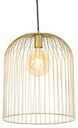 Design hanglamp goud - Wire Knock Design E27 rond Binnenverlichting Lamp