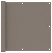 vidaXL Balkonscherm 90x300 cm oxford stof taupe