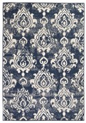 vidaXL Vloerkleed modern paisley ontwerp 80x150 cm beige/blauw