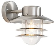 Industriële wandlamp staal IP44 - Shell