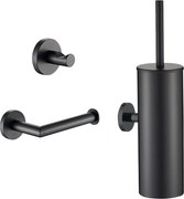 Plieger Vigo toiletaccessoiresset 3-delig geborsteld gunmetal