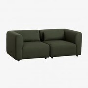 Modulaire 2-delige Bank Fogler Chenille Groen – Salie - Sklum