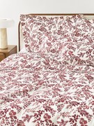 Dekbedovertrek Pola met bladprint