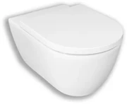Royal Plaza Primo Toiletset - 35x54cm - hangend - spoelrandloos - diepspoel - met zitting - softclose - quick release - mat wit SW156536/SW800095