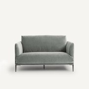2-zitsbank in stonewashed fluweel Oscar, ontwerp Emmanuel Gallina