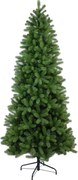 Bayberry kunstkerstboom smal - 183 cm - groen - Diameter 97 cm - 795 tips - metalen voet