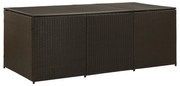 vidaXL Tuinbox 180x90x75 cm poly rattan bruin