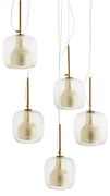 Hanglamp met 5 bollen Mistinguett