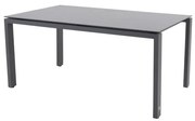 4 Seasons Outdoor Goa tafel met HPL tafelblad Slate antraciet 160 x 95 cm  Tuintafel    antraciet weerbestendig