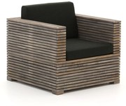 Lounge tuinstoel | ROUGH-C | Hout | Old Teak | Kees Smit Tuinmeubelen