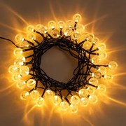 Led-slinger Met Zonne-oplader Van 5 M Pepo Zwart - Sklum