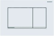 Geberit Sigma 20 (ex Sigma 30) bedieningspaneel mat wit/chroom voor Sigma reservoirs 8cm (UP720) en 12cm (UP320)