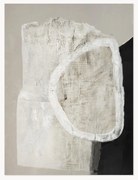 Handbeschilderde canvasdoek White Stone