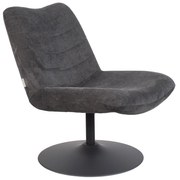Zuiver Bubba Donkegrijze Draaifauteuil Retro
