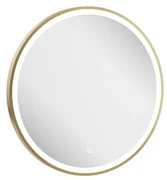 Crosswater Infinity Spiegel - met verlichting - rond - 60cm - geborsteld messing (goud) IF_MIRROR60F