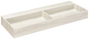 Saniclear White Travertin marmer wastafel 120x46cm zonder kraangat