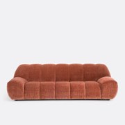 Bank, 4-zit, in vintage ribfluweel, Nuria
