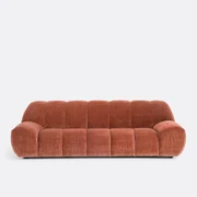 Bank, 4-zit, in vintage ribfluweel, Nuria