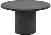 Goossens Salontafel Stone rond, beton grijs, urban industrieel, 70 x 40 x 70 cm