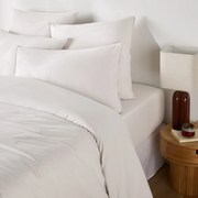 Effen dekbedovertrek in gewassen katoen, Scenario