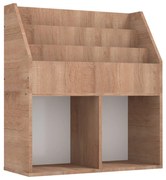 vidaXL Kindertijdschriftenrek 71x30x78,5 cm spaanplaat sonoma eiken