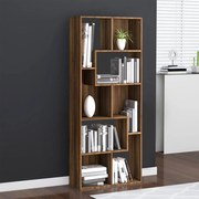 vidaXL Boekenkast 67x24x161 cm bewerkt hout bruineikenkleurig