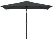 vidaXL Parasol met metalen paal 300x200 cm antraciet