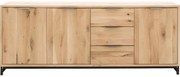 Goossens Dressoir Max, 3 deuren 3 laden