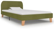 vidaXL Bedframe stof groen 90x200 cm