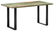 vidaXL Eettafel 160x80x75 cm massief gerecycled hout