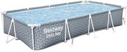 Bestway Steel Pro opbouwzwembad - rechthoekig - L366 x B201 x H66 cm - bladmotief