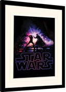 Ingelijste poster Star Wars - Battle