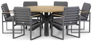 Tuinset Ronde Tuintafel 6 personen 160 cm Aluminium Grijs Lifestyle Garden Furniture Soray
