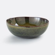 Slakom van reactief geglazuurd aardewerk, 28 cm, Tavira