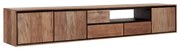 DTP Home Metropole Teakhouten Tv-meubel Zwevend 235 Cm - 235x40x40cm.