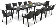 Dining tuinset Oslo/Victoria 12 antraciet Bica