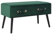 vidaXL Salontafel 80x40x46 cm fluweel groen