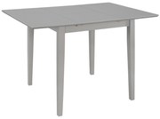 vidaXL Eettafel verlengbaar (80-120)x80x74 cm MDF grijs