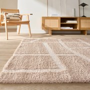 Vloerkleed met geometrisch motief, Nudea