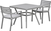 Garden Impressions Amarillo bistro tuinset 3-delig - Mina tuintafel 90x90 taupe