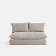 Malo modulaire 2-zits bank met textuurfluweel