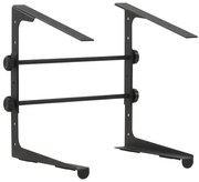 vidaXL Laptopstandaard 30,5x28x(24,5-37,5) cm staal zwart