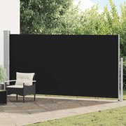 vidaXL Windscherm uittrekbaar 160x500 cm zwart