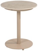 Boaz bijzettafel 45xH55 cm ceramic middenpoot latte 4 Seasons Outdoor