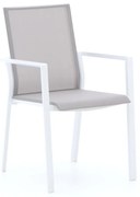 Dining tuinstoel | Bernstein  Amberg | Textileen | Wit | Stapelbaar | Kees Smit Tuinmeubelen