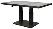 Pacific lounge-diningtafel 160x90xH49-72 cm in hoogte verstelbaar aluminium antraciet ceramic blad