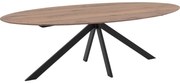 Goossens Excellent Eettafel Ferris Piramide Poot, Ovaal 260 x 130 cm