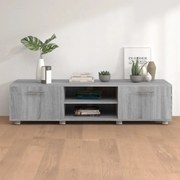 vidaXL Tv-meubel 140x40x35 cm bewerkt hout grijs sonoma eikenkleurig