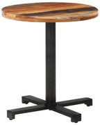 vidaXL Bistrotafel rond Ø70x75 cm massief gerecycled hout